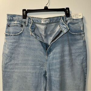 Abercrombie 90s straight leg high rise jeans